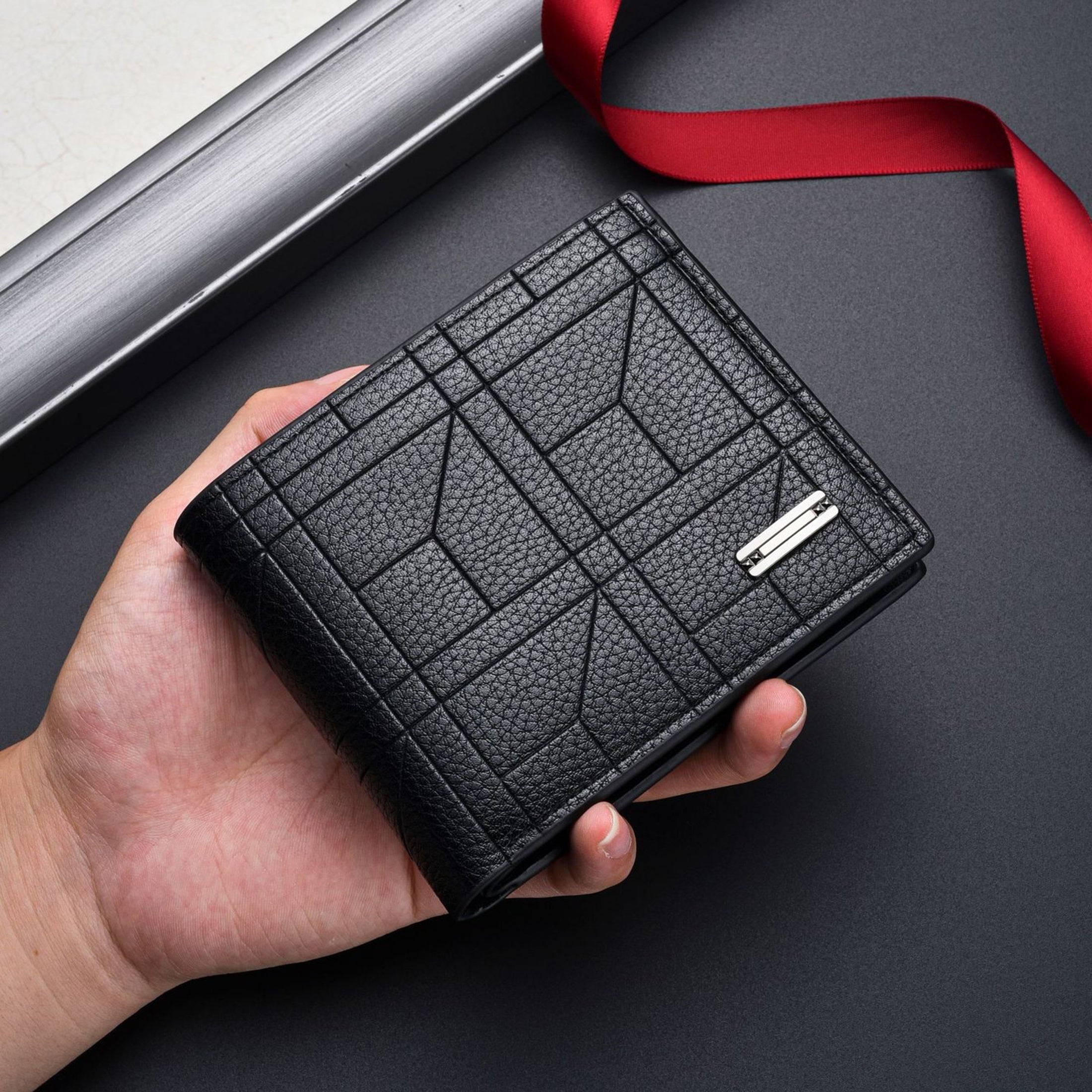 Men's PU Leather Wallet with Large Capacity & Multi-Card Slots Perfect Gift for Him