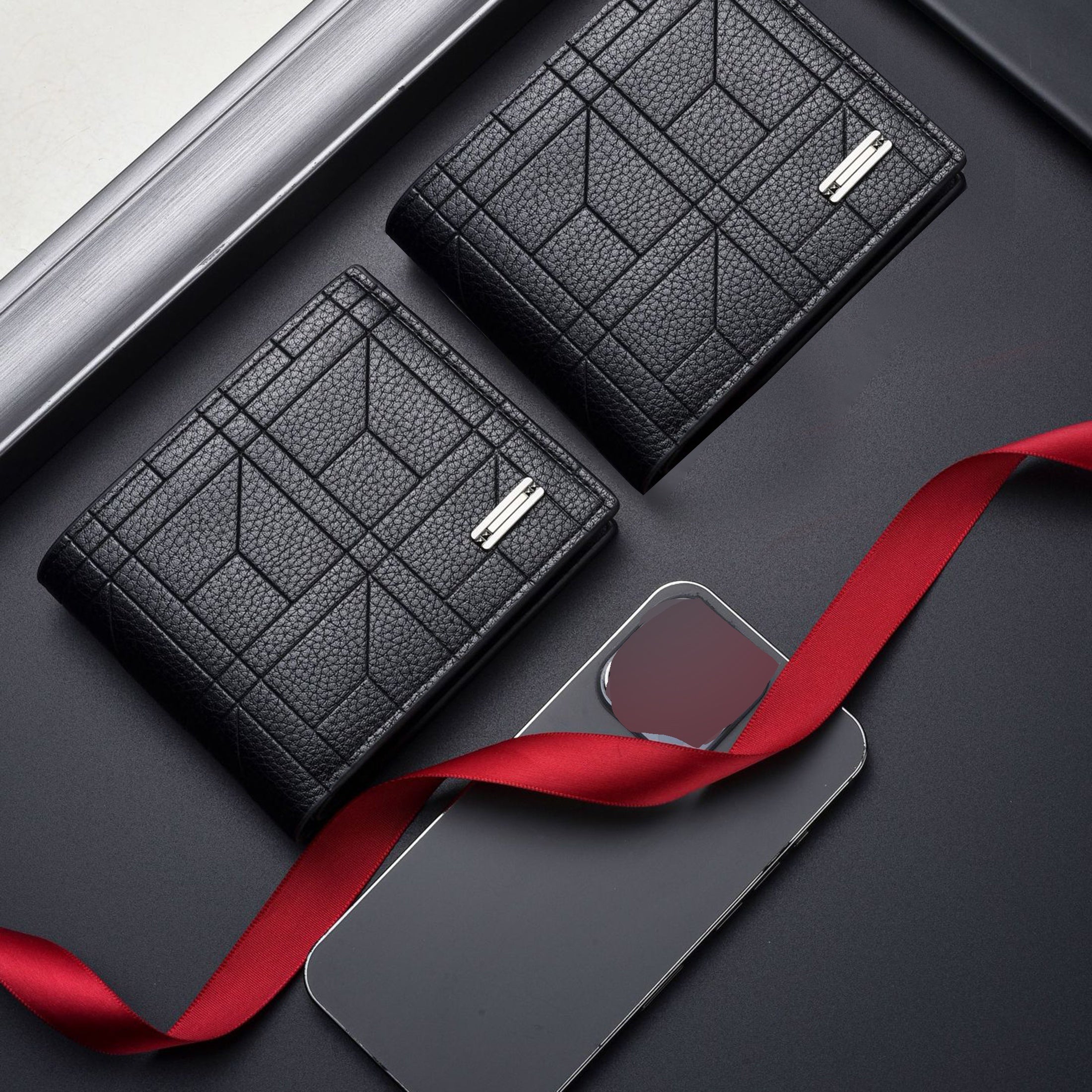 Men's PU Leather Wallet with Large Capacity & Multi-Card Slots Perfect Gift for Him