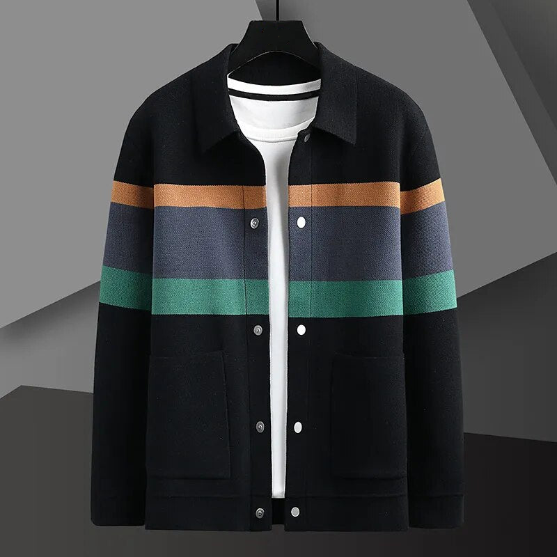 Guild Jacquard Knitted Cardigan