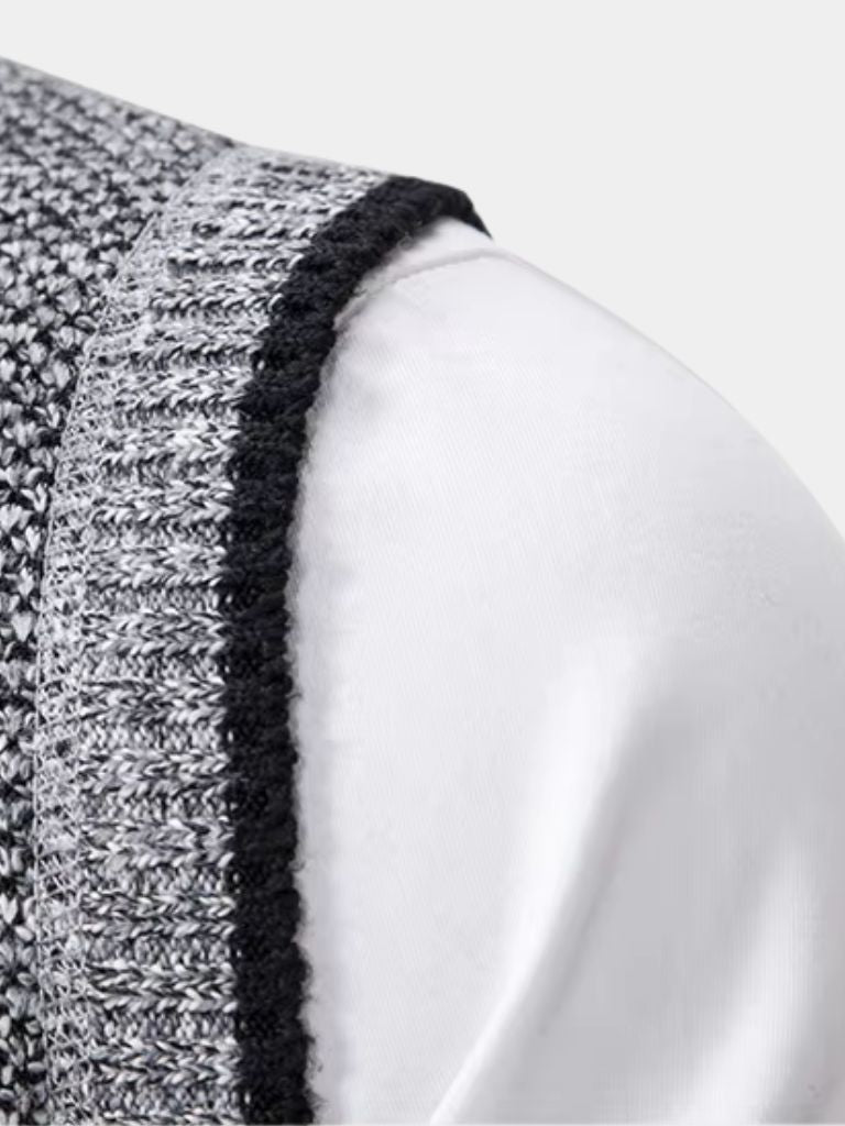 Elegant Full-Zip Sweater Vest - Fayymont