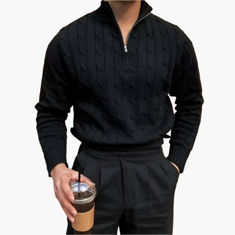 Half Zip Sweater - Fayymont Co