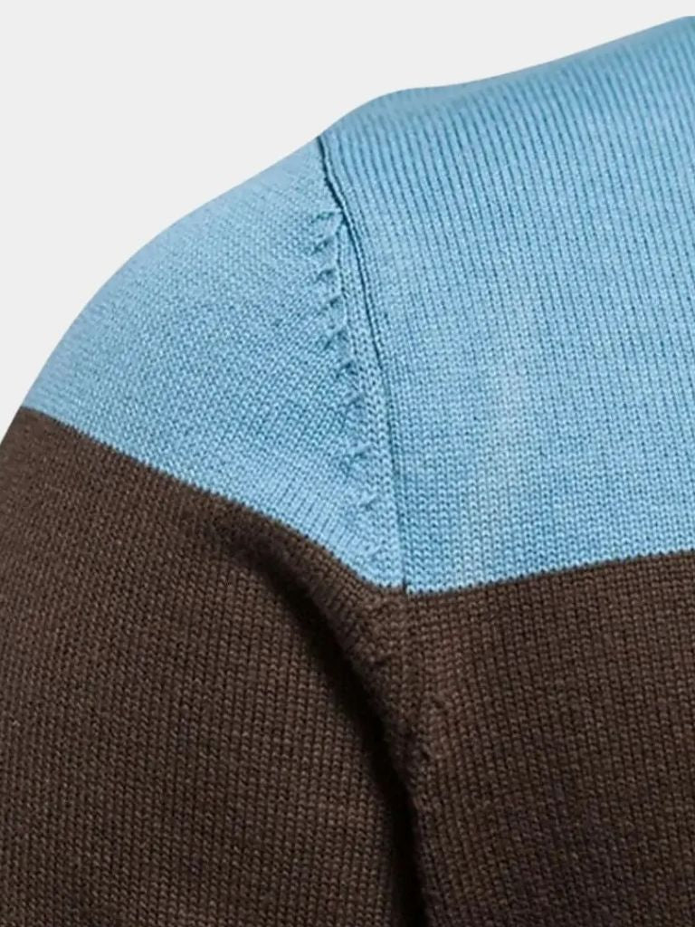 Cardigan Sweater Zipper Standing Collar Knitwear