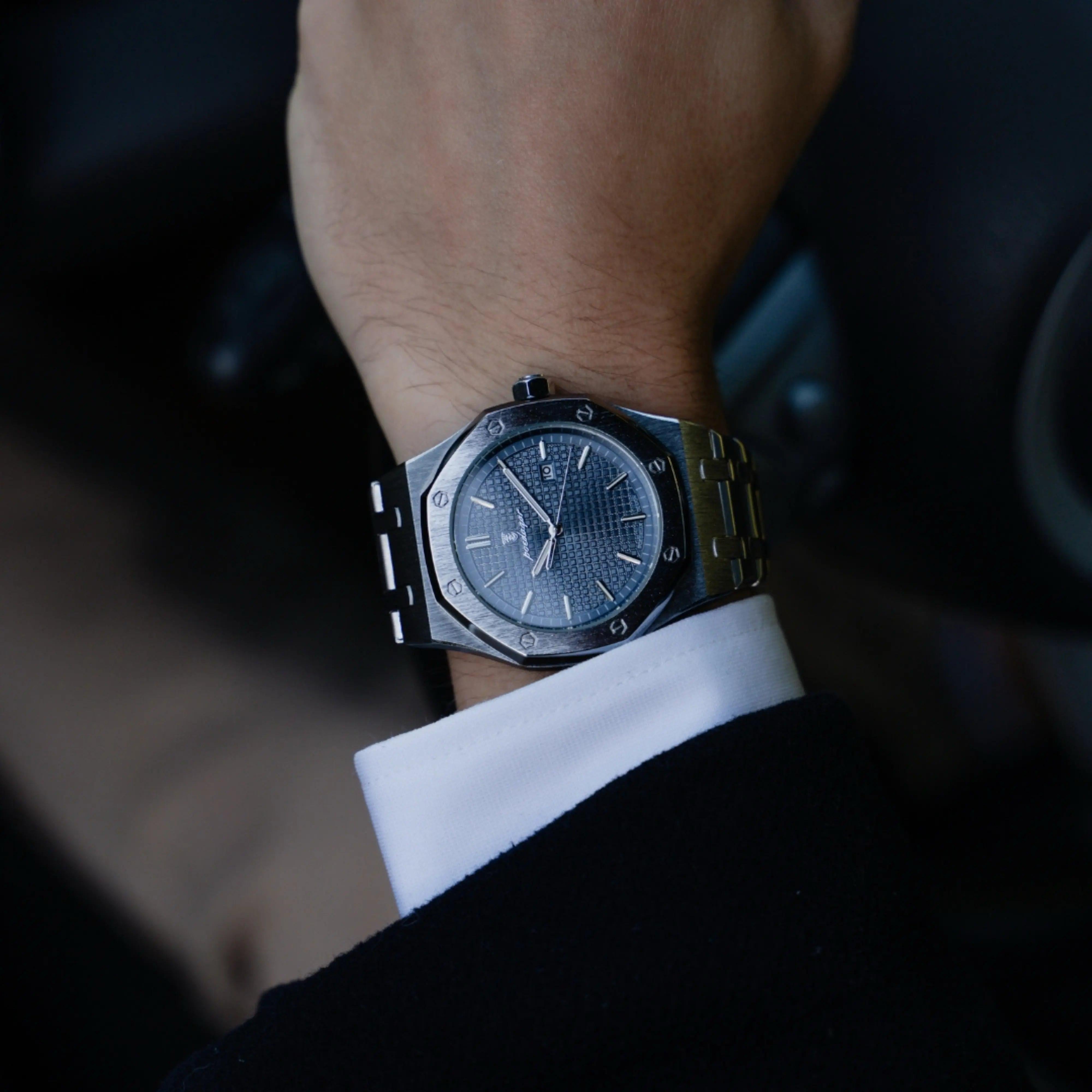 Royale Hex Imperial Blue 41mm