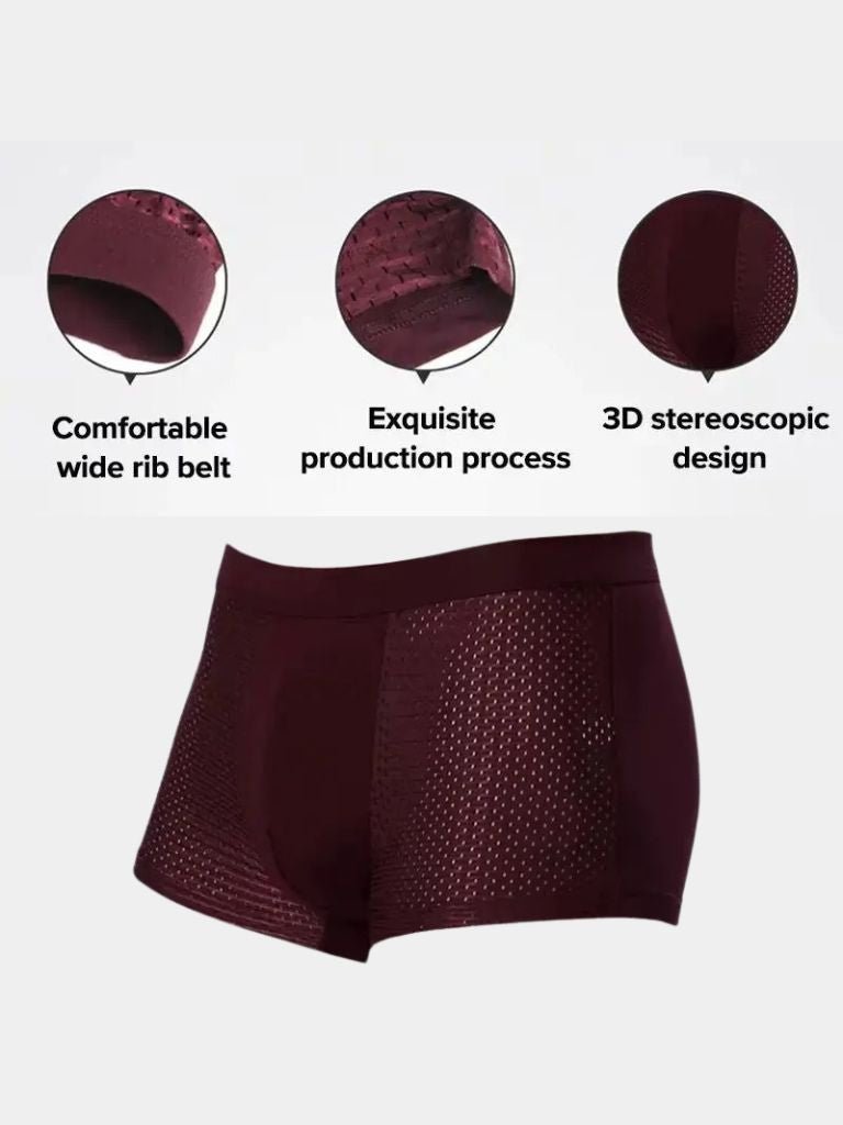 Bamboo Fiber Boxer Shorts - All-Day Comfort - Fayymont Co