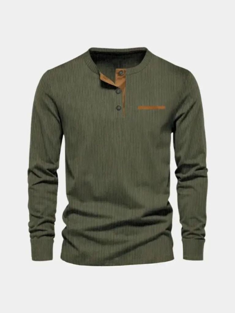 Corduroy Long Sleeve T-Shirt - Fayymont Co